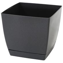 Květináč COUBI grafitový s miskou