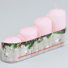 Adventní POST.50 / 4 NEW 460gr RŮŽOVÁ / AC700707 / - FLORASYSTEM