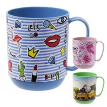 Dětský hrníček s barevnými motivy, objem 350ml.