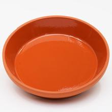 Glazovaná miska, terakotová, průměr 7,9 cm.