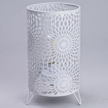 LED LAMPÁŠ KOV BIELY 13,5x13,5x24,5CM - FLORASYSTEM