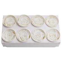 Ruža preparovaná 5cm PURE WHITE /ks - FLORASYSTEM