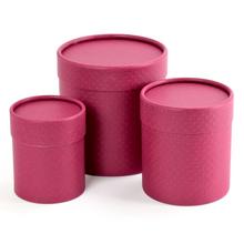 DARČEKOVÁ KRABIČKA S/3 BORDO V:13CMxPRIEM:11,5CM;11x9CM;9,5x7CM - FLORASYSTEM