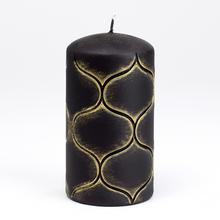 Vánoční svíčka MARRAKECH ve zlaté barvě.