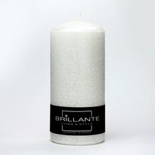 Bílá vánoční svíčka BRILLANTE MET.VAL.70/150