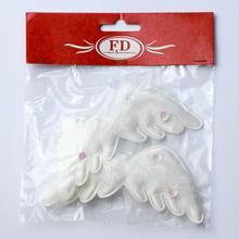 Bílé andělské křídla na sponce, 12 cm, balení 2 kusy.