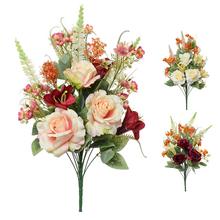 AKCIA! KYTICA RUŽA ĽALIA 53CM MIX 3F - FLORASYSTEM