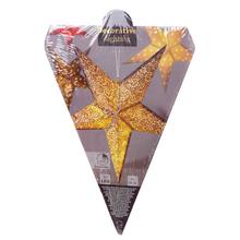 Bílá LED hvězda s dekorativním osvětlením.