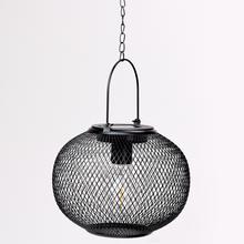 ZÁVES LAMPÁŠ LED KOV ČIERNY 18,5x18,5x61CM - FLORASYSTEM
