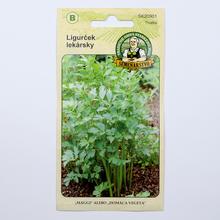 Semena ligurčeka lékařského v obalu.