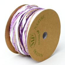 Jutová vlna mix barva papír 10m levandule na cívce.