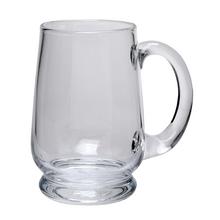 Skleněný půllitr o rozměrech 13,5x9,5 cm