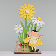 KVETY S LIENKOU DREVO 11,5x4,5x18,5CM ŽLTÉ - FLORASYSTEM