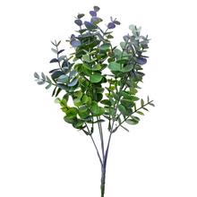 Umělé květiny zápich eukalyptus fialový 32 cm