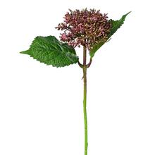 Umělá květina hortenzie v růžové barvě s délkou 39 cm.