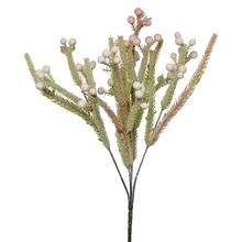 Umělé květy zápich brunia zelenorůžová 34 cm.