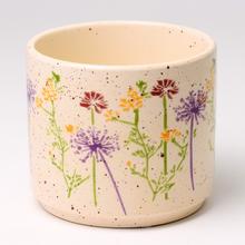 OBAL KRÉMOVÝ S KVETMI 13,5XV11,5CM - FLORASYSTEM