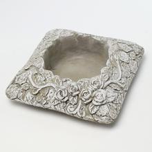OBAL CEMENT ŠEDÝ 17x17x6cm - FLORASYSTEM