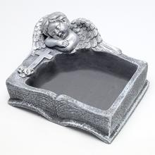 OBAL KNIHA S ANJELOM ŠEDOSTRIEB. 23x18x12cm - FLORASYSTEM