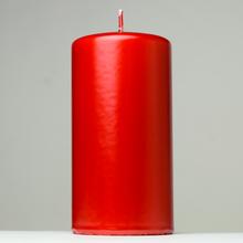 Červená svíčka OPAL VAL.7x14