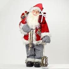Vánoční Santa Claus s dárky a saněmi.