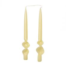 Točené svíčky Blanka Ecru, balení 2 kusy, 27 cm.