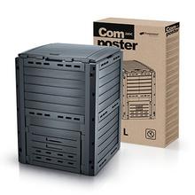 Kompostér Composter 280L v šedé barvě.