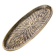 DREVENÝ PODNOS OVÁL ČIE/ZL 38.5*5*16cm - FLORASYSTEM