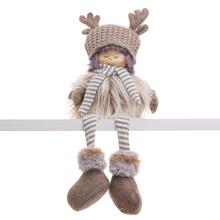 DIEVČA SEDIACE S ČIAPKOU S PAROŽÍM HN/BÉŽ TEXTIL 14*11*41 - FLORASYSTEM