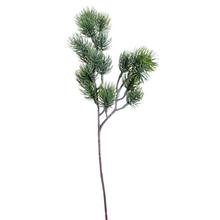 Větev bílého zeleného jehličí 45 cm.