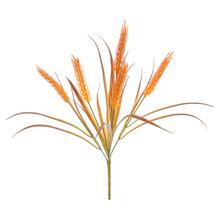 Umělý zápich ječmene v oranžové barvě s výškou 38 cm.