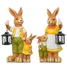 Keramický zajíček s lampionem