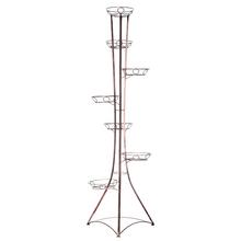 KW032 STOJAN NA 7 KVĚTŮ VĚŽ MĚDĚNÁ 175cm - FLORASYSTEM
