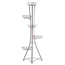 KW033 STOJAN NA 5 KVĚTŮ VĚŽ MĚDĚNÁ 135cm - FLORASYSTEM