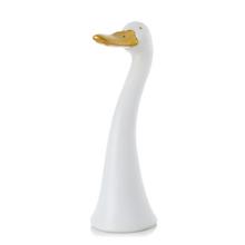 Hlava husy bílá se zlatým zobákem