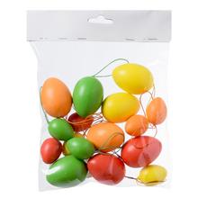 Smíšená plastová vajíčka v různých barvách, balení 16 kusů.