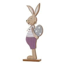 Dřevěný zajíček s vajíčkem, velikost 11x5x31 cm.