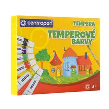 Sada temperových barev Centropen 12ml, 6 kusů.