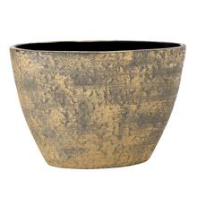 OBAL BARQUE DOUBLE ORCHID LUXOR HNEDÁ PATINA 32/14x24cm - FLORASYSTEM