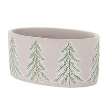 OBAL OVÁL  CEMENT  JEDĽA 21*12*10cm - FLORASYSTEM