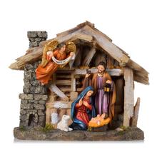 Barevný betlém s LED osvětlením.