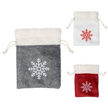 Vánoční sáčky se sněhovými vločkami v mixu barev.