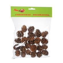 Přírodní šišky v sáčku, 24 kusů.