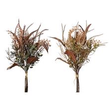 Umělé květiny mix zeleně a trávy, 46 cm