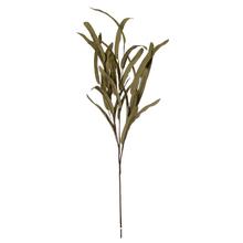 Zelená pěnová větev s listy, 77 cm