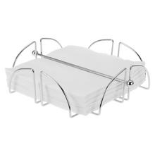 Servírovací tác z nerezové oceli o rozměrech 19x19x6 cm.