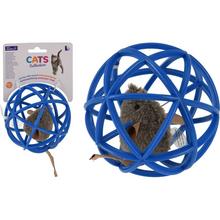 Hračka pro kočku - míč s myškou uvnitř.