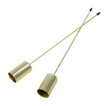 Zlaté bodce na kónické svíčky, sada 2 kusy.