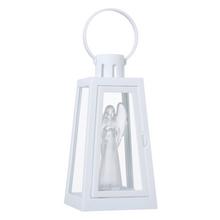 Bílá LED lucerna s andělem