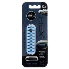 Osvěžovač vzduchu do auta Aroma Hex Fresh Linen.